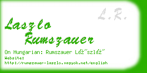 laszlo rumszauer business card